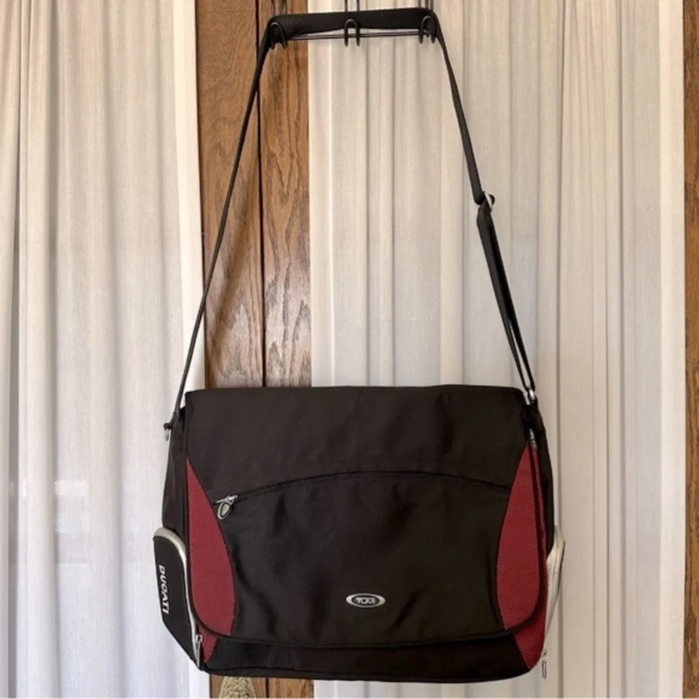 Tumi Ducati Ballistic Nylon Crossbody Messenger Computer Travel Bag